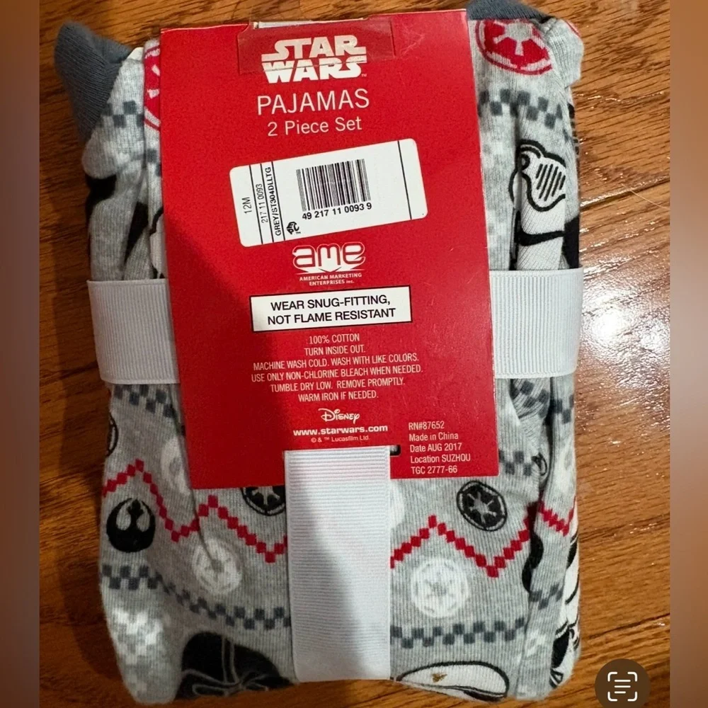 Star Wars 2-Piece Pajama Set – Size 12 Months – NWT